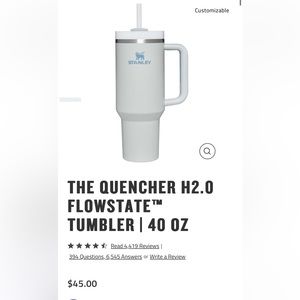 NWT Stanley quencher 2.0